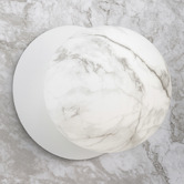 Luminea Lassie Marble Opal Glass Cool White LED Outdoor Wall Light