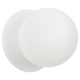 Luminea Lassie Opal Frosted Glass Cool White LED Outdoor Wall Light
