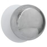Luminea Lassie Molten Ripple Glass Cool White LED Outdoor Wall Light