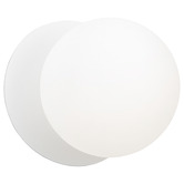 Luminea Lassie Opal Frosted Glass Cool White LED Outdoor Wall Light