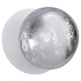 Luminea Lassie Molten Ripple Glass Cool White LED Outdoor Wall Light