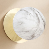 Luminea Lassie Marble Opal Glass Cool White LED Outdoor Wall Light