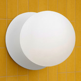 Luminea Lassie Opal Frosted Glass Cool White LED Outdoor Wall Light