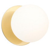 Luminea Lassie Opal Frosted Glass Cool White LED Outdoor Wall Light