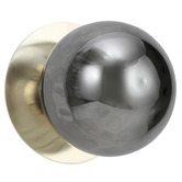 Luminea Lassie Molten Ripple Glass Cool White LED Outdoor Wall Light