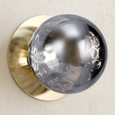 Luminea Lassie Molten Ripple Glass Cool White LED Outdoor Wall Light