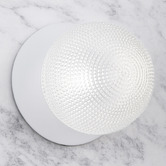 Luminea Lassie Diamond Cut Glass Cool White LED Outdoor Wall Light