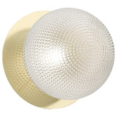 Luminea Lassie Diamond Cut Glass Cool White LED Outdoor Wall Light