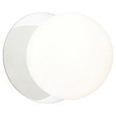 Luminea Lassie Opal Frosted Glass Cool White LED Outdoor Wall Light