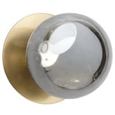 Luminea Lassie Molten Ripple Glass Cool White LED Outdoor Wall Light