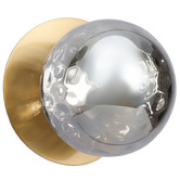 Luminea Lassie Molten Ripple Glass Cool White LED Outdoor Wall Light