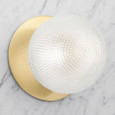 Luminea Lassie Diamond Cut Glass Cool White LED Outdoor Wall Light