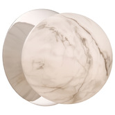Luminea Lassie Marble Opal Glass Warm White LED Outdoor Wall Light