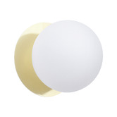 Luminea Lassie Opal Frosted Glass Cool White LED Outdoor Wall Light