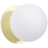 Luminea Lassie Opal Frosted Glass Cool White LED Outdoor Wall Light