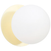 Luminea Lassie Opal Frosted Glass Cool White LED Outdoor Wall Light