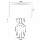Luminea Franklin Ceramic Table Lamp