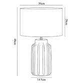 Luminea Marius Ceramic Table Lamp