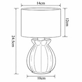 Luminea Cyndie Ceramic Table Lamps