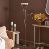 Luminea White Saint-Gratien LED Metal Floor Lamp