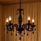 Luminea Toulouse Acrylic 5 Lamp Chandelier