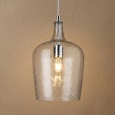 Luminea Fleury Textured Glass Pendant Light