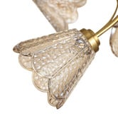 Luminea Brent Glass 5-Light Semi-Flush Ceiling Light