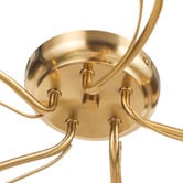 Luminea Brent Glass 5-Light Semi-Flush Ceiling Light