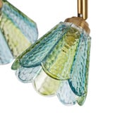 Luminea Brent Glass 4-Light Semi-Flush Ceiling Light