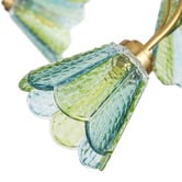 Luminea Brent Glass 5-Light Semi-Flush Ceiling Light