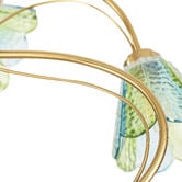 Luminea Brent Glass 5-Light Semi-Flush Ceiling Light