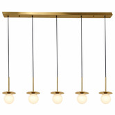 Luminea Whibley Glass 5-Light Linear Pendant