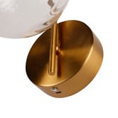 Luminea Parks Clear Glass LED Wall Light with Charging Cable