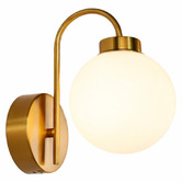 Luminea Parks Opal Glass LED Wall Light with Charging Cable
