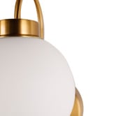 Luminea Parks Opal Glass LED Wall Light with Charging Cable