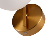 Luminea Parks Opal Glass LED Wall Light with Charging Cable