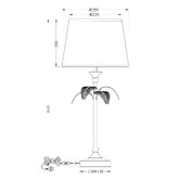 Luminea Franklin Green Table Lamp