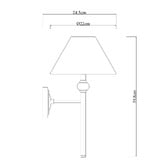 Luminea Ricks Linen Wall Light