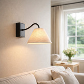 Luminea Hudson Cordless LED Wall Light with Charging Cable