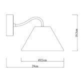 Luminea Hudson Cordless LED Wall Light with Charging Cable