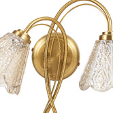 Luminea Brent Glass 2-Light Wall Light