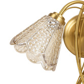 Luminea Brent Glass 2-Light Wall Light