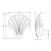 Luminea Abel Glass Wall Light