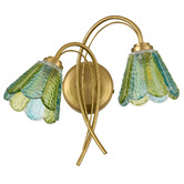 Luminea Brent Glass 2-Light Wall Light