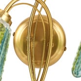 Luminea Brent Glass 2-Light Wall Light