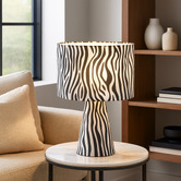 Luminea Tyler Zebra Table Lamp