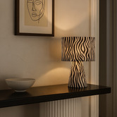 Luminea Tyler Zebra Table Lamp