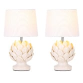 Luminea Benton Ceramic Artichoke Table Lamps