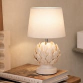Luminea Benton Ceramic Artichoke Table Lamps