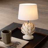 Luminea Benton Ceramic Artichoke Table Lamps